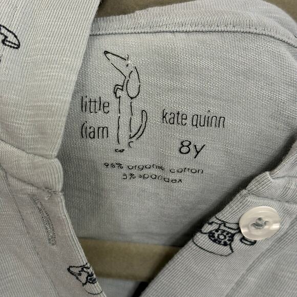 Kate Quinn Little Liam Gray Rotary Telephone Organic Cotton Size 8 VGUC - Picture 3 of 4